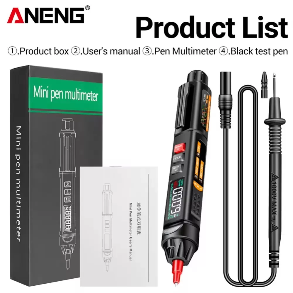 Aneng A3009 Digital Multimeter Pen Aneng Multimeter Store