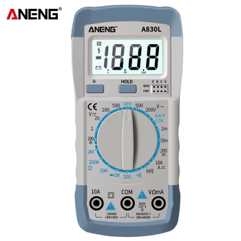 Aneng A830L Digital Multimeter - 1999 Count Aneng A830L Digital Multimeter - 1999 Count