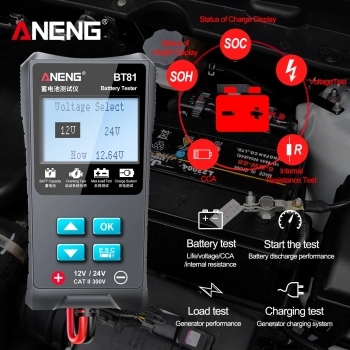 ANENG BT81 Car / Motorcycle Battery Tester 12V / 24V Tool ANENG BT81 Car / Motorcycle Battery Tester 12V / 24V Tool