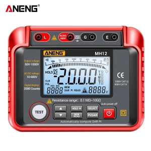 ANENG MH12 Megohmmeter Insulation Resistance Tester 2000 Counts ANENG MH12 Megohmmeter Insulation Resistance Tester 2000 Counts